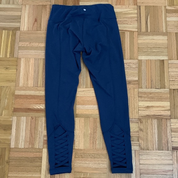 Yogalicious Pants - YOGALICIOUS Cutout Activewear Legging NAVY Women’s Size Small